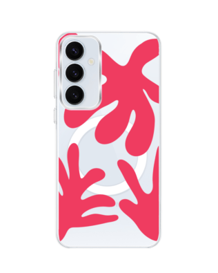 Etui do Samsung Galaxy A55 5G z MagSafe przeźroczyste, silikonowe Flexi, rafa