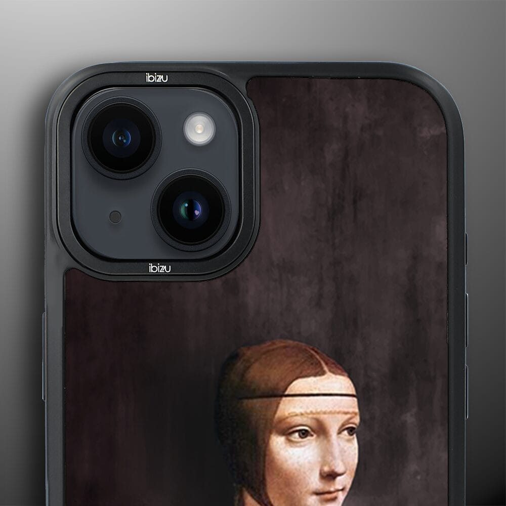 Etui do iPhone 14 Plus IBIZU DropGuard Matt z MagSafe, Leonardo Da Vinci, dama z kotem - obrazek 5