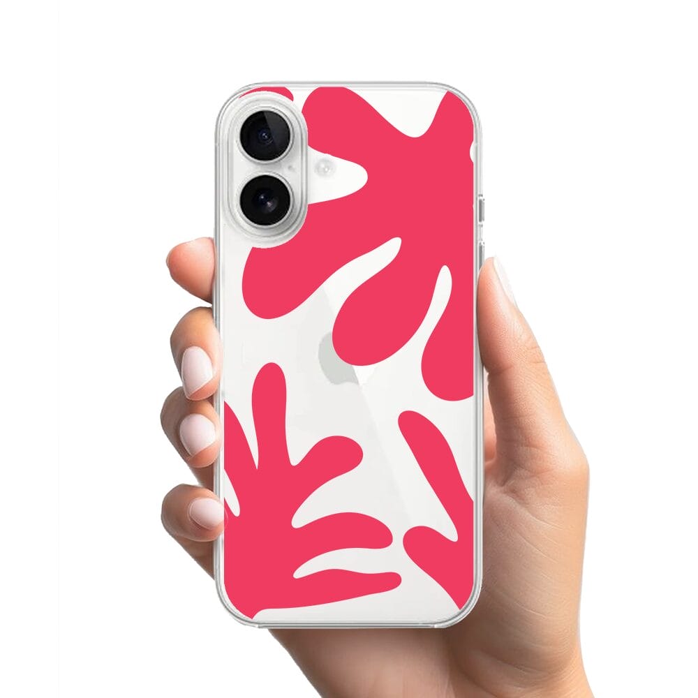 Etui do iPhone 16 przeźroczyste, silikonowe Flexi, rafa - obrazek 2