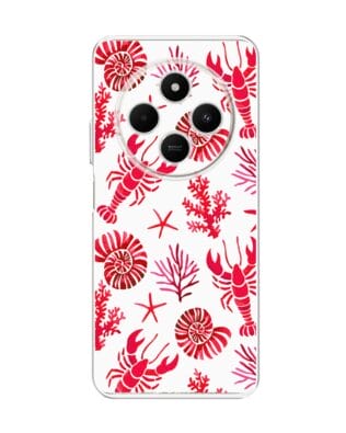 Etui do Xiaomi POCO C75 przeźroczyste, silikonowe Flexi, krab, muszle