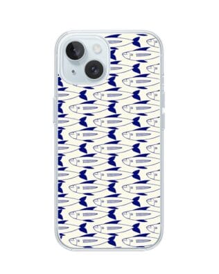 Etui do iPhone 15 Plus przeźroczyste, silikonowe Flexi, pływające rybki