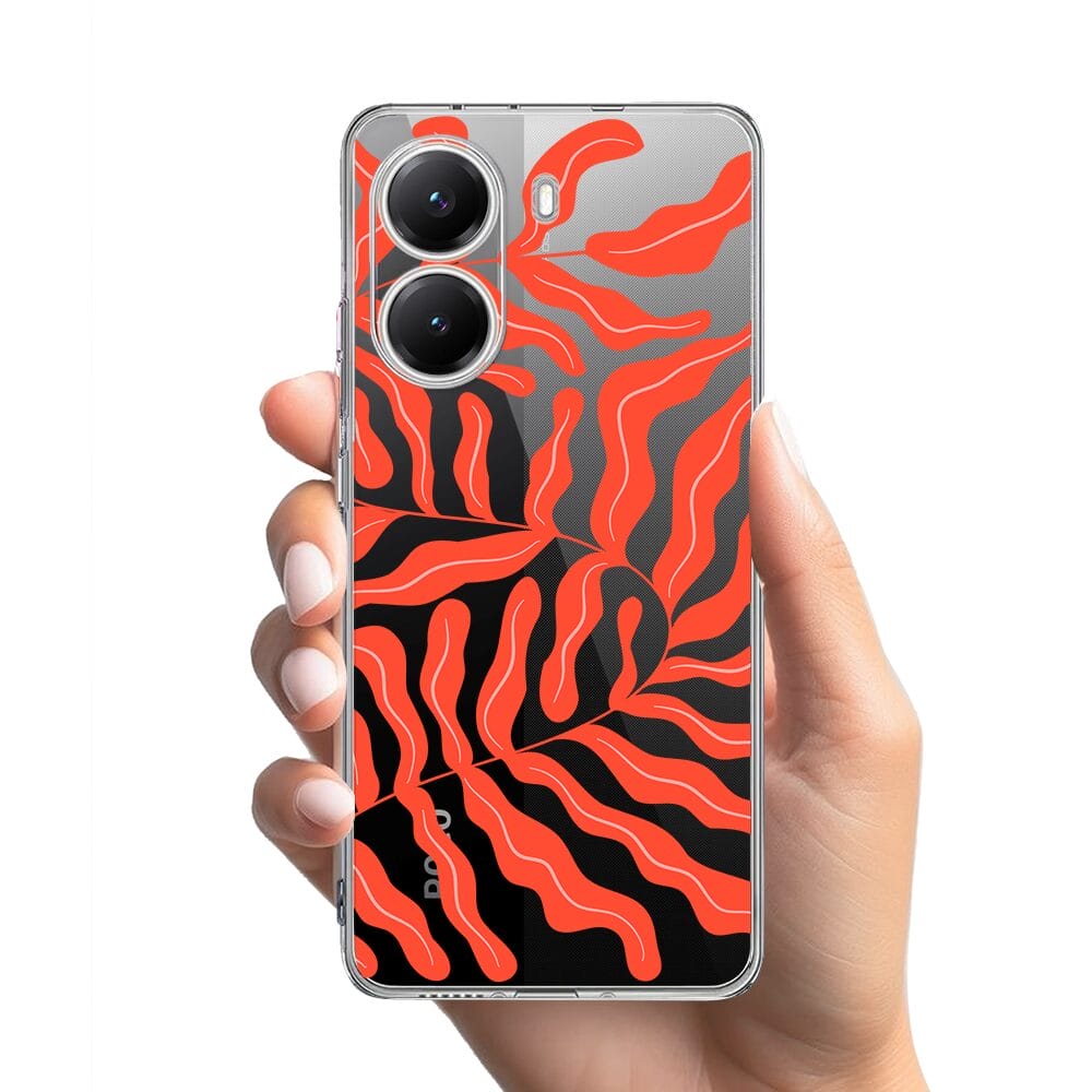 Etui do Xiaomi POCO X7 Pro przeźroczyste, silikonowe Flexi, rafa koralowa - obrazek 2