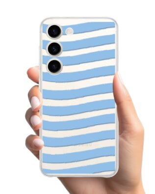 Etui do Samsung Galaxy S23 FE 5G przeźroczyste, silikonowe Flexi, fale morskie