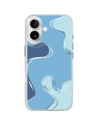 Etui do iPhone 16 przeźroczyste, silikonowe Flexi, spokój oceanu