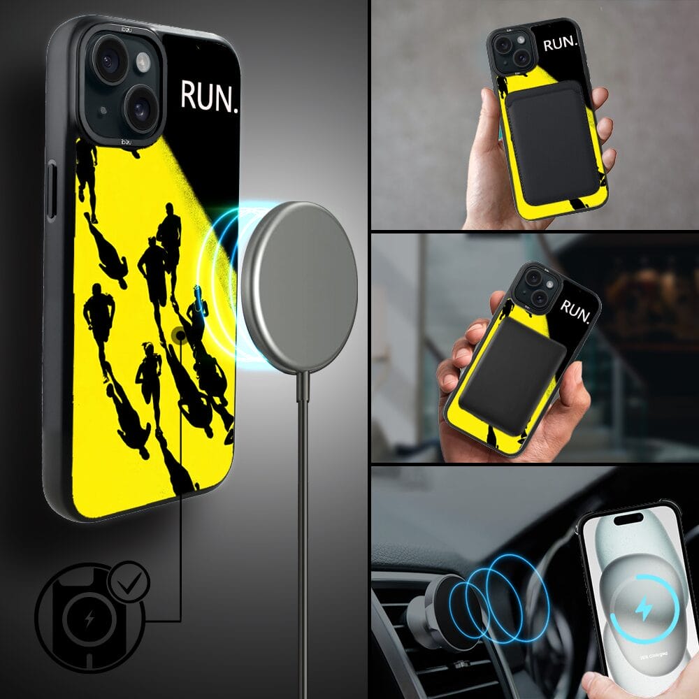Etui do iPhone 15 IBIZU DropGuard Matt z MagSafe, #Move, Bieg Mistrzów - obrazek 8