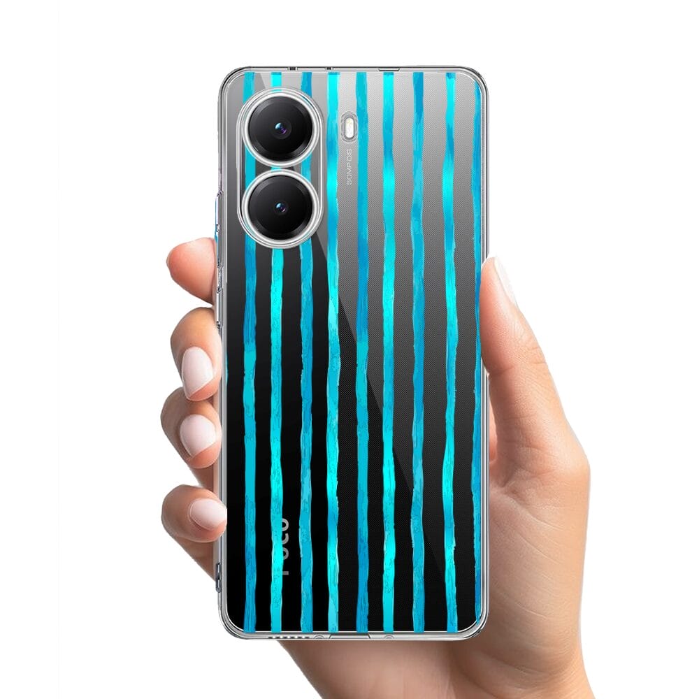 Etui do Xiaomi POCO X7 Pro przeźroczyste, silikonowe Flexi, szept fal - obrazek 2