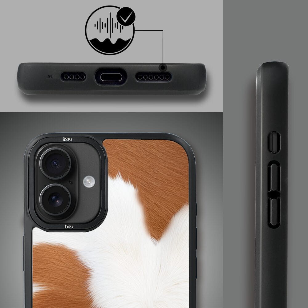 Etui do iPhone 16 Plus IBIZU DropGuard Matt z MagSafe, Zew Natury, Alpejska Krowa - obrazek 6