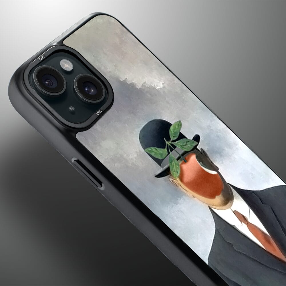 Etui do iPhone 15 IBIZU DropGuard Matt z MagSafe, Rene Magritte, syn człowieczy - obrazek 4
