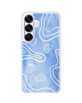 Etui do Samsung Galaxy S25 Plus z MagSafe przeźroczyste, silikonowe Flexi, morski wzór