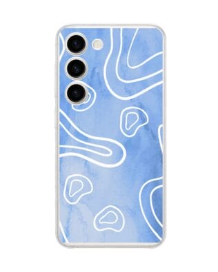 Etui do Samsung Galaxy S23 przeźroczyste, silikonowe Flexi, morski wzór