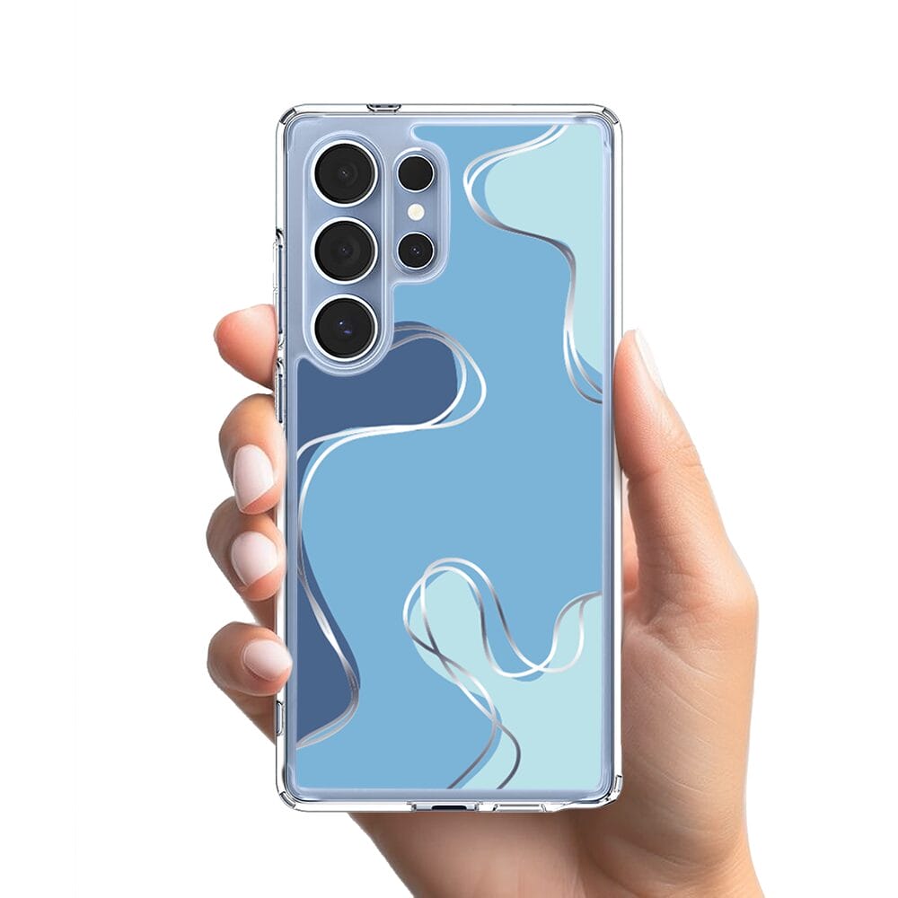 Etui do Samsung Galaxy S25 Ultra z MagSafe przeźroczyste, silikonowe Flexi, spokój oceanu - obrazek 2