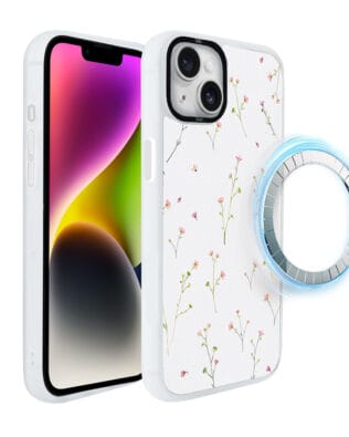 Etui do iPhone 14 IBIZU DropGuard Matt z MagSafe, Pastel Bloom, Polna fantazja