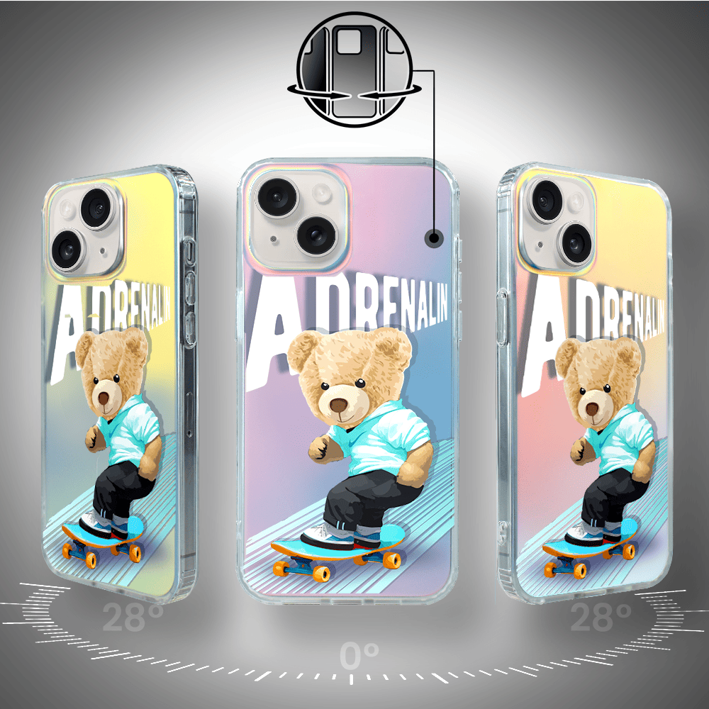 Etui do iPhone 14 IBIZU California Sunset, zmieniające kolor, Adrenalin, deskorolka - obrazek 6