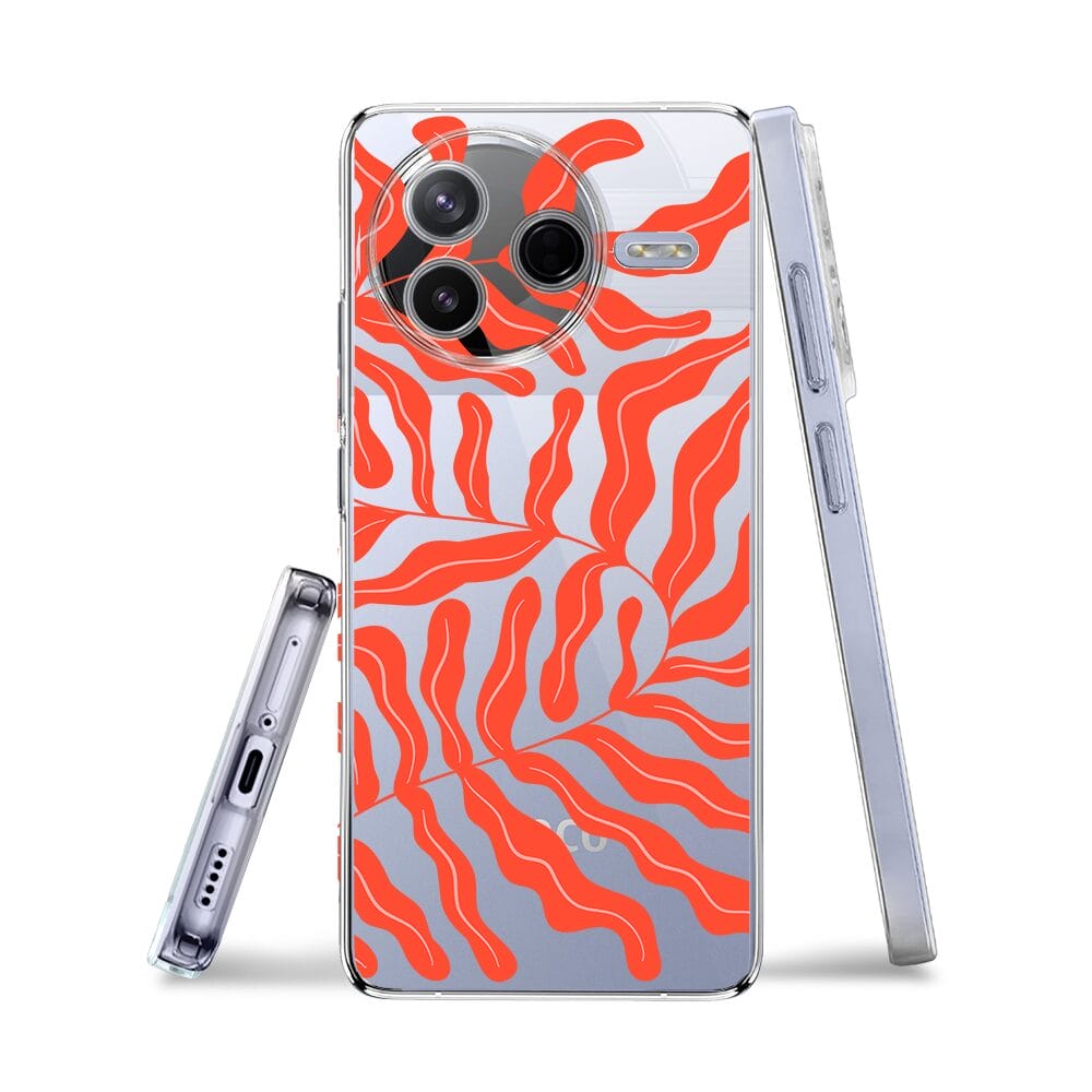 Etui do Xiaomi POCO F7 Pro przeźroczyste, silikonowe Flexi, rafa koralowa - obrazek 3