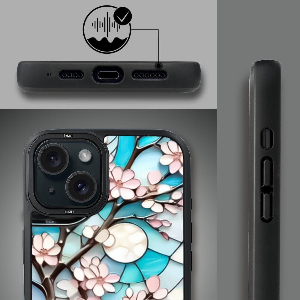 Etui do iPhone 15 IBIZU DropGuard Matt z MagSafe, Barwy Szkła, Księżycowa Wiśnia - obrazek 6