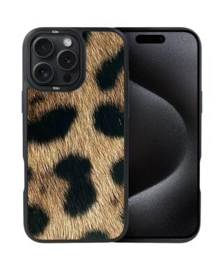 Etui do iPhone 15 Pro Max IBIZU DropGuard Matt z MagSafe, Zew Natury, Lampart