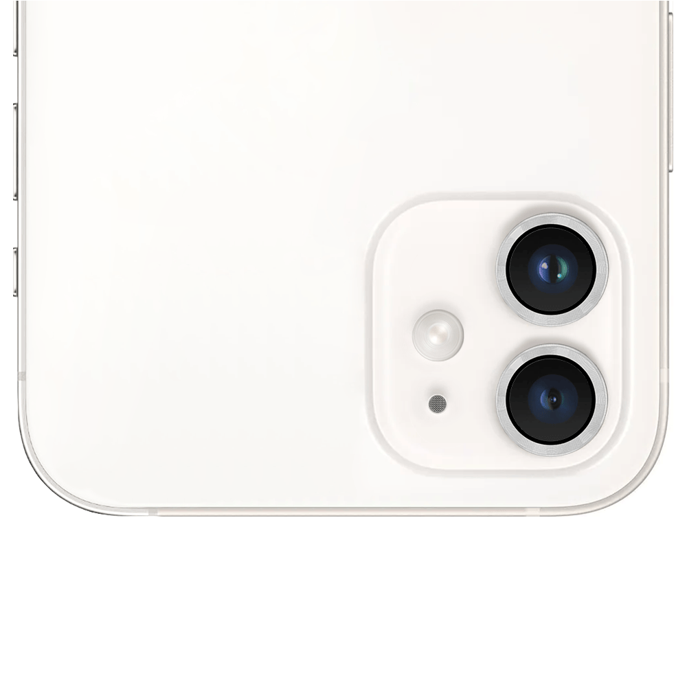 Metalowa osłona obiektywu aparatu ze szkła hartowanego 9H do iPhone 12, 1 zestaw, srebrna - obrazek 5