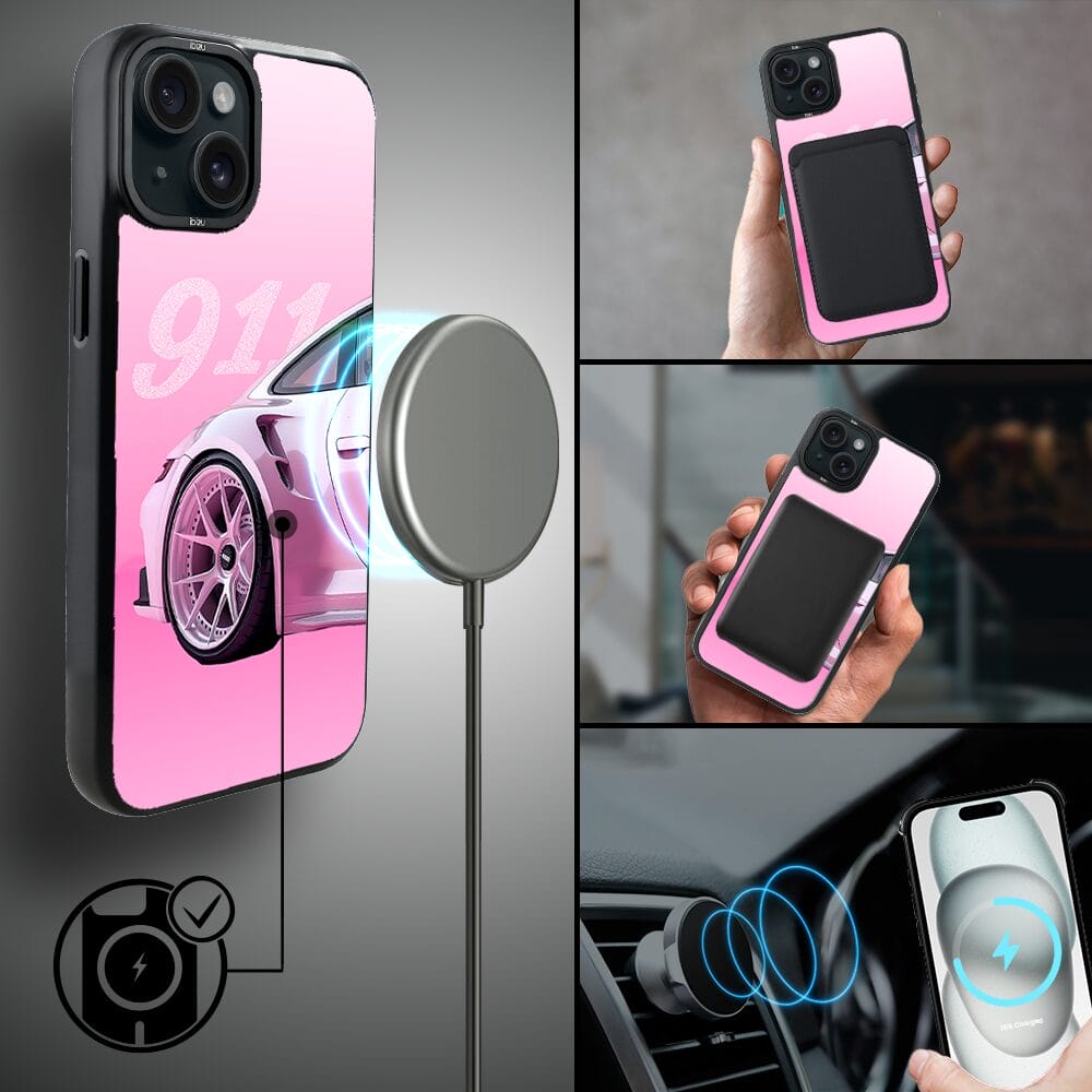 Etui do iPhone 15 Plus IBIZU DropGuard Matt z MagSafe, TechDrive, 911 różowe - obrazek 8