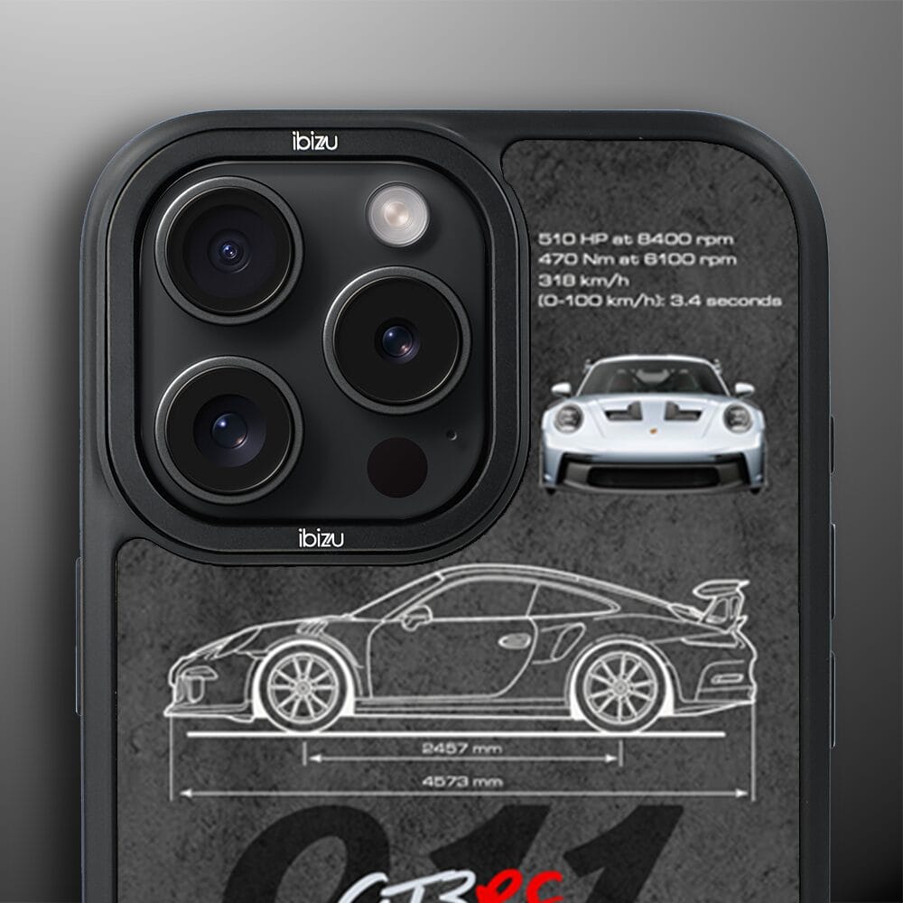 Etui do iPhone 14 Pro IBIZU DropGuard Matt z MagSafe, TechDrive, 911 GT3 RS - obrazek 5