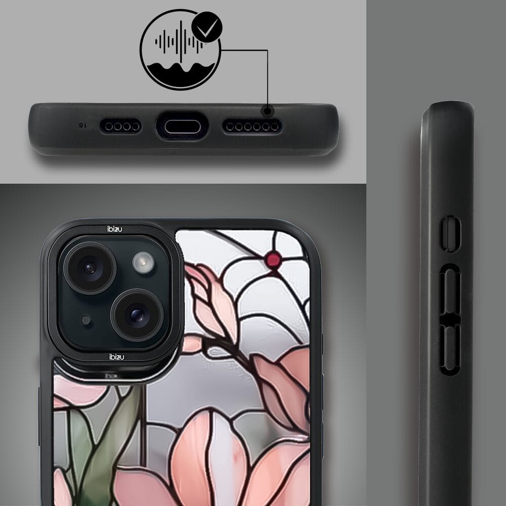 Etui do iPhone 15 IBIZU DropGuard Matt z MagSafe, Barwy Szkła, Różowa magnolia - obrazek 6