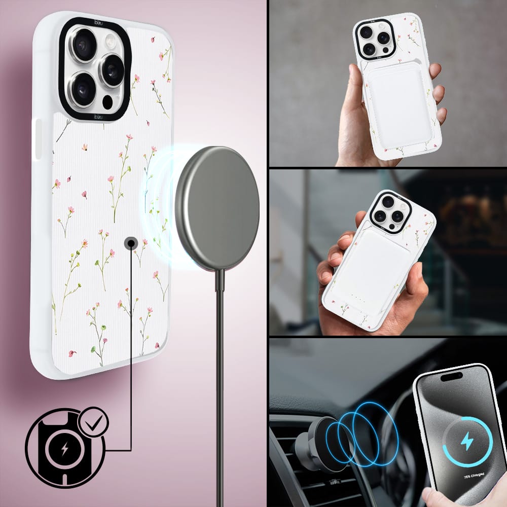Etui do iPhone 15 Pro IBIZU DropGuard Matt z MagSafe, Pastel Bloom, Polna fantazja - obrazek 8
