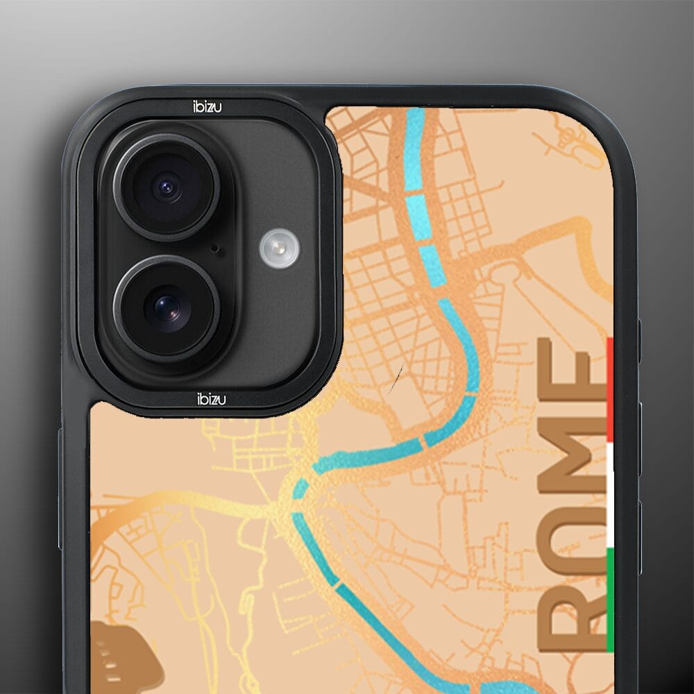 Etui do iPhone 16 Plus IBIZU DropGuard Matt z MagSafe, Mapy Świata, Rome - obrazek 5