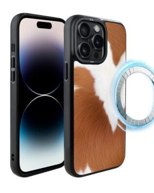 Etui do iPhone 14 Pro Max IBIZU DropGuard Matt z MagSafe, Zew Natury, Alpejska Krowa