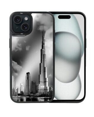 Etui do iPhone 15 IBIZU DropGuard Matt z MagSafe, Noir City, Burj Khalifa