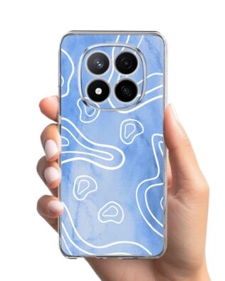 Etui do Xiaomi Redmi Note 14 Pro 4G przeźroczyste, silikonowe Flexi, morski wzór