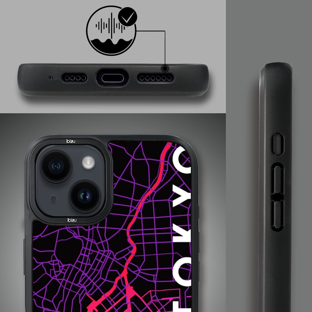 Etui do iPhone 14 Plus IBIZU DropGuard Matt z MagSafe, Mapy Świata, Tokyo - obrazek 6