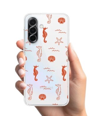 Etui do Samsung Galaxy A36 5G przeźroczyste, silikonowe Flexi, wakacyjne wzory