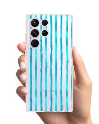 Etui do Samsung Galaxy S23 Ultra przeźroczyste, silikonowe Flexi,szept fal