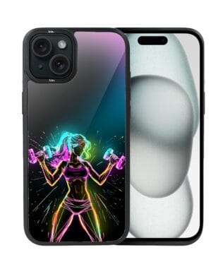 Etui do iPhone 15 IBIZU DropGuard Matt z MagSafe, #ElectroMove, Wibracja fitness