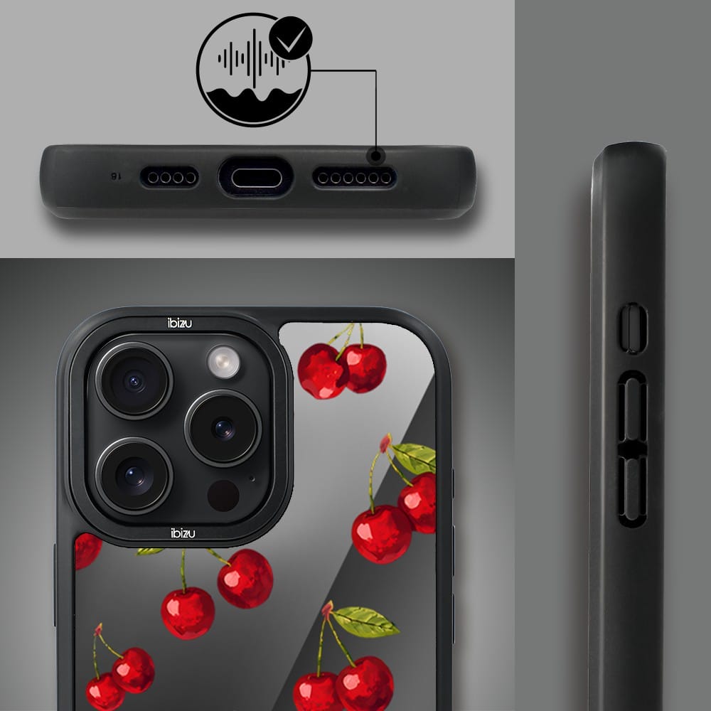 Etui do iPhone 14 Pro IBIZU DropGuard Matt z MagSafe, Midnight, Wiśniowa noc - obrazek 6