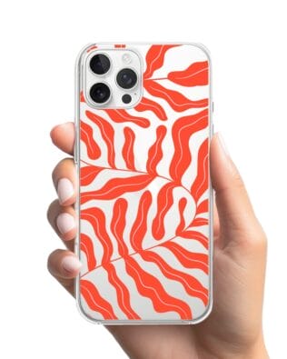 Etui do iPhone 12 Pro przeźroczyste, silikonowe Flexi, rafa koralowa