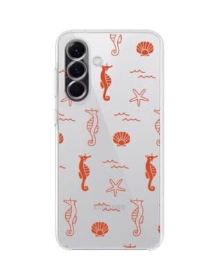 Etui do Samsung Galaxy A56 5G przeźroczyste, silikonowe Flexi, wakacyjne wzory