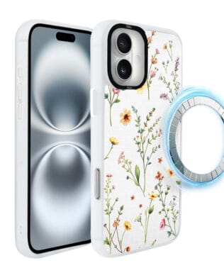 Etui do iPhone 16 Plus IBIZU DropGuard Matt z MagSafe, Pastel Bloom, Letni bukiet