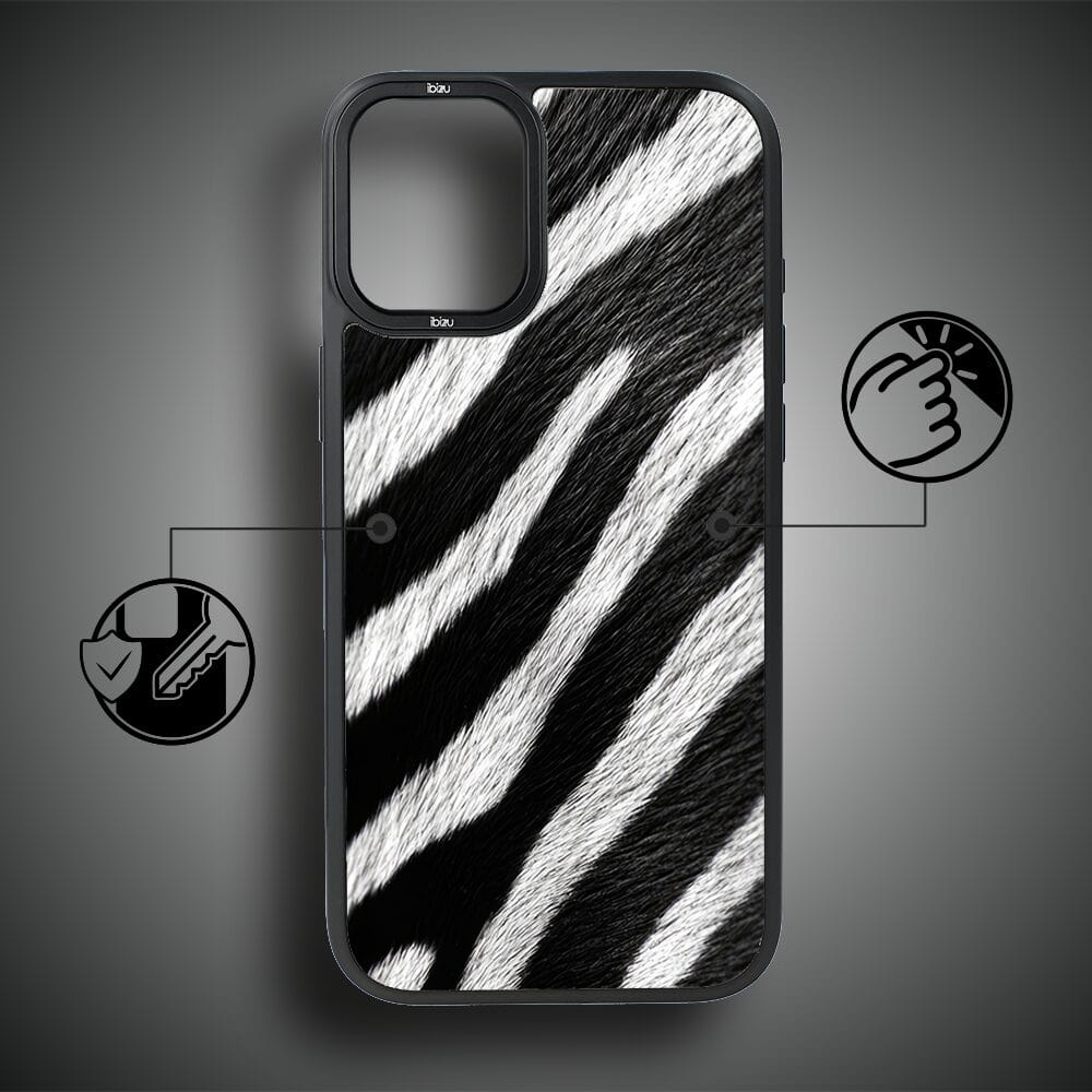 Etui do iPhone 16 IBIZU DropGuard Matt z MagSafe, Zew Natury, Zebra - obrazek 7