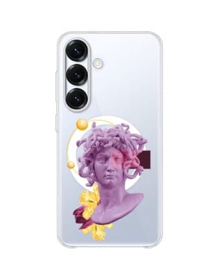 Etui do Samsung Galaxy S25 Plus z MagSafe przeźroczyste, silikonowe Flexi, antyczna figura