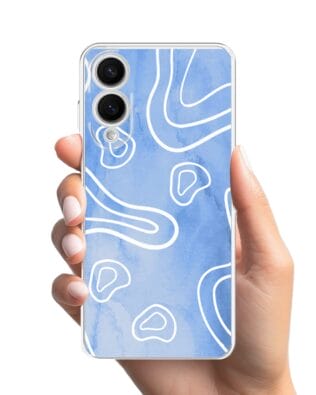 Etui do Samsung Galaxy S25 Edge przeźroczyste, silikonowe Flexi, morski wzór