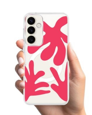 Etui do Samsung Galaxy S23 Plus z MagSafe przeźroczyste, silikonowe Flexi, rafa