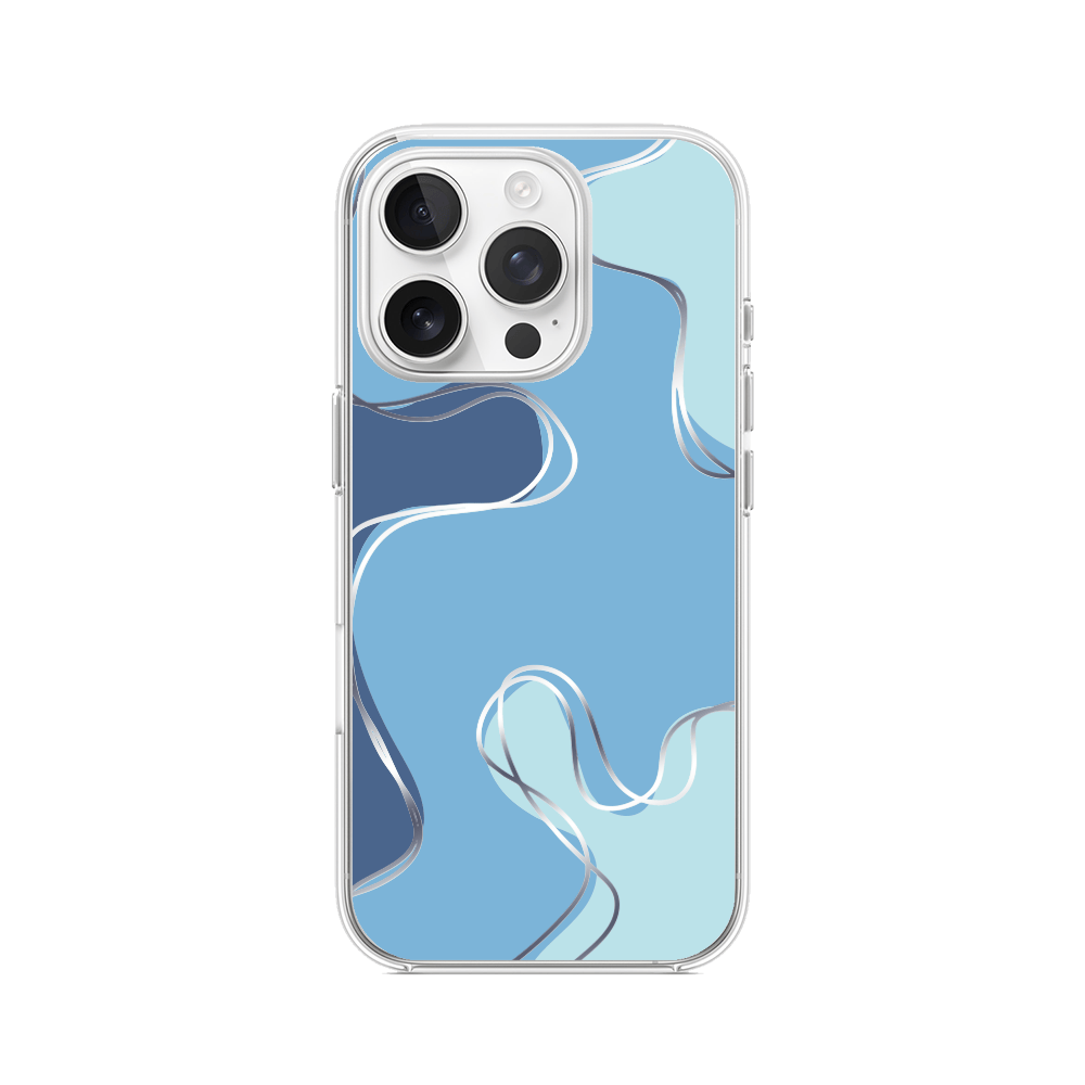 Etui do iPhone 14 Pro przeźroczyste, silikonowe Flexi, spokój oceanu