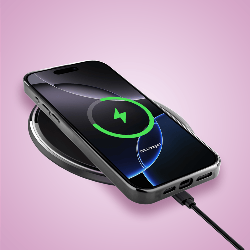 Etui do iPhone 16 Pro Max IBIZU Elite Glass z MagSafe Morze, Perłowa muszla, czarne - obrazek 8