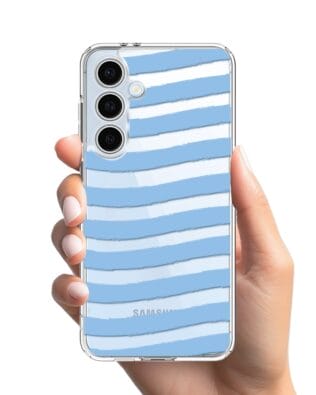 Etui do Samsung Galaxy S24 FE przeźroczyste, silikonowe Flexi, fale morskie