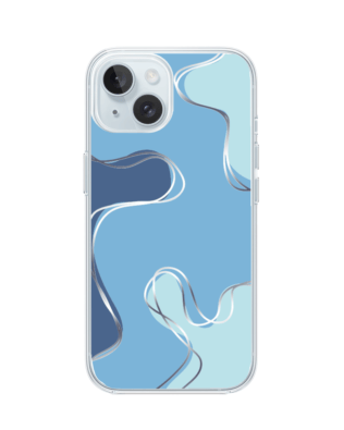 Etui do iPhone 15 przeźroczyste, silikonowe Flexi, spokój oceanu