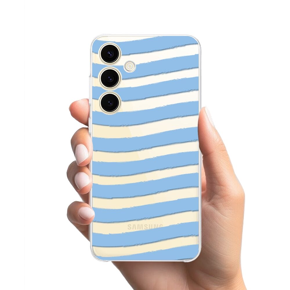 Etui do Samsung Galaxy S25 Plus przeźroczyste, silikonowe Flexi, fale morskie - obrazek 2