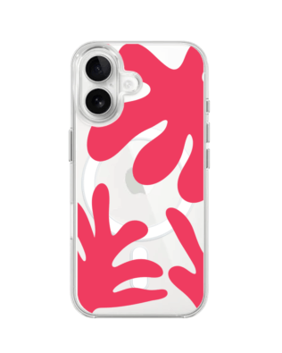 Etui do iPhone 16 Plus z MagSafe przeźroczyste, silikonowe Flexi, rafa