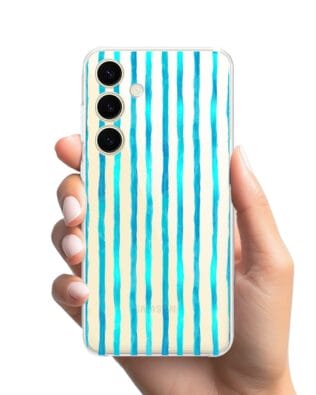 Etui do Samsung Galaxy S24 przeźroczyste, silikonowe Flexi, szept fal