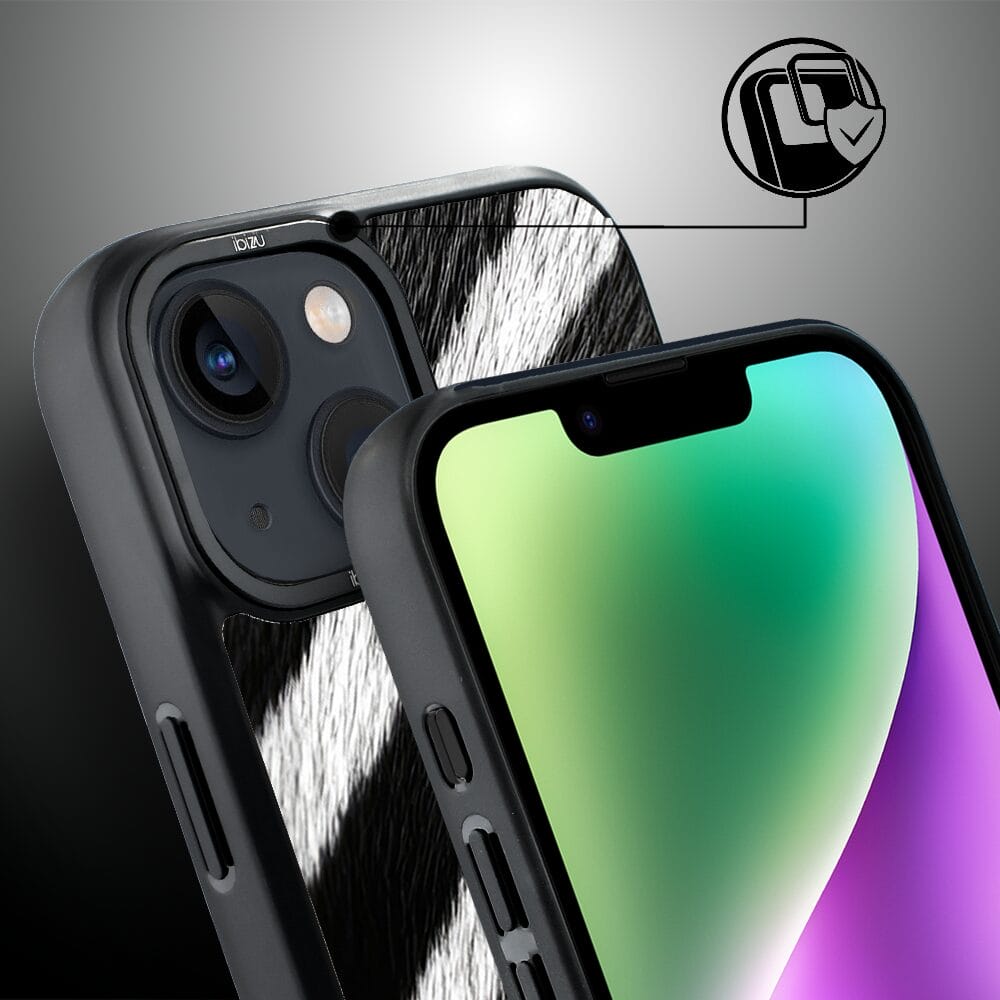 Etui do iPhone 14 IBIZU DropGuard Matt z MagSafe, Zew Natury, Zebra - obrazek 3