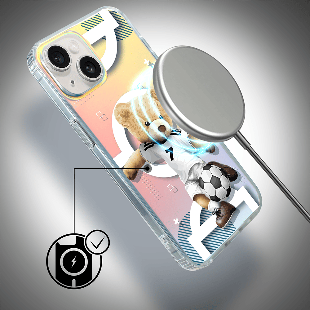 Etui do iPhone 14 IBIZU California Sunset z MagSafe, zmieniające kolor, Football Boy, piłka nożna - obrazek 5